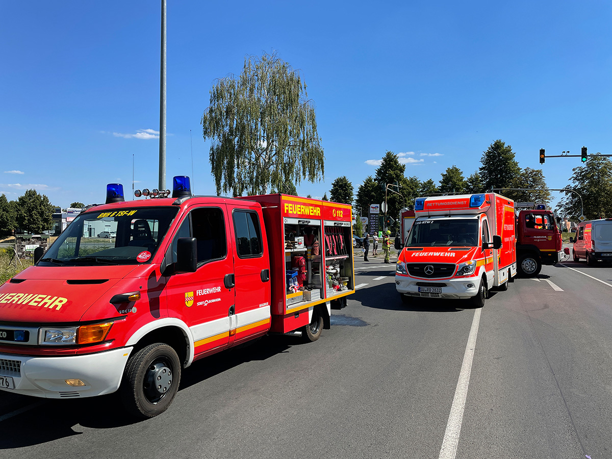Verkehrsunfall am Rankenberg